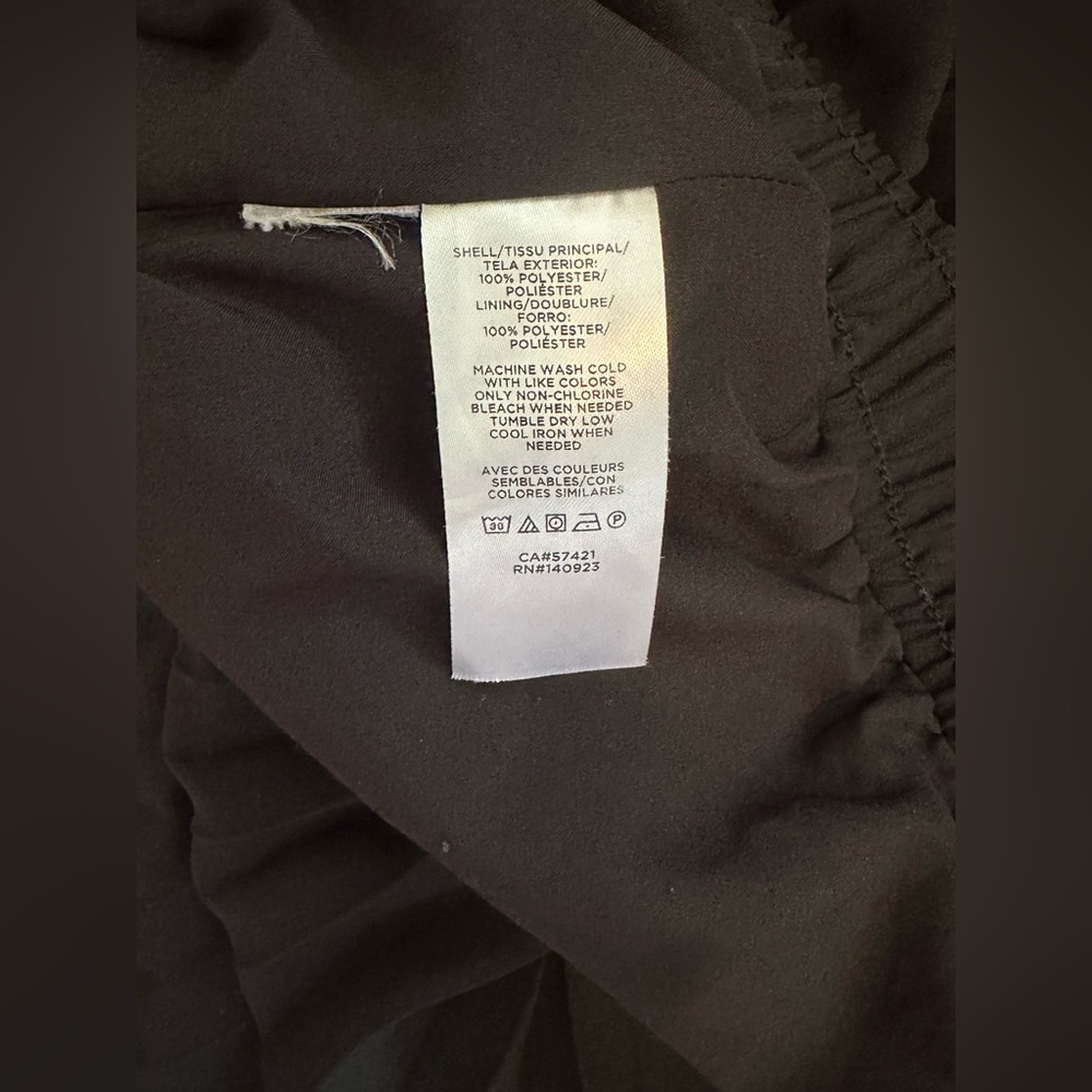 LOFT Black Maxi A-Line Pleated Skirt - Picture 6 of 6